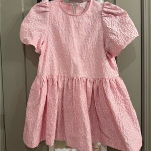 TCEC Pink Textured Mini Dress